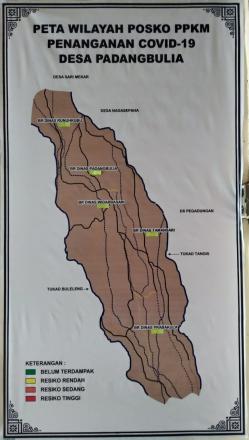 Peta Wilayah Posko PPKM Penanganan Covid 19 Desa P